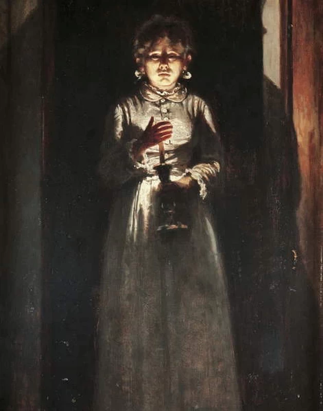 Donna con candela, 1850 - Galleria d'Arte Moderna, Milano